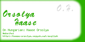 orsolya haase business card